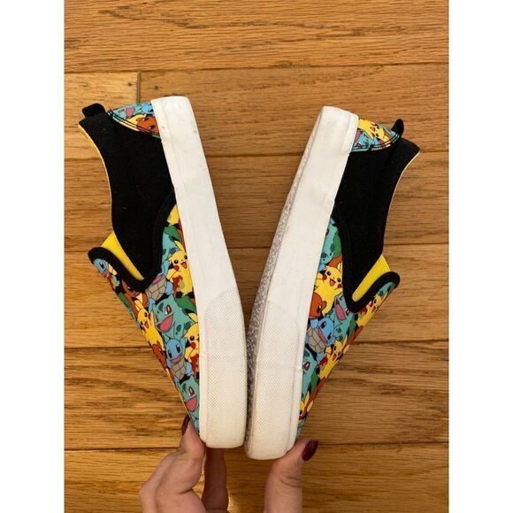 Pokemon Ground Up multicolor Boy's Low Top original Slip On casual Shoes size 4 - Picture 4 of 8